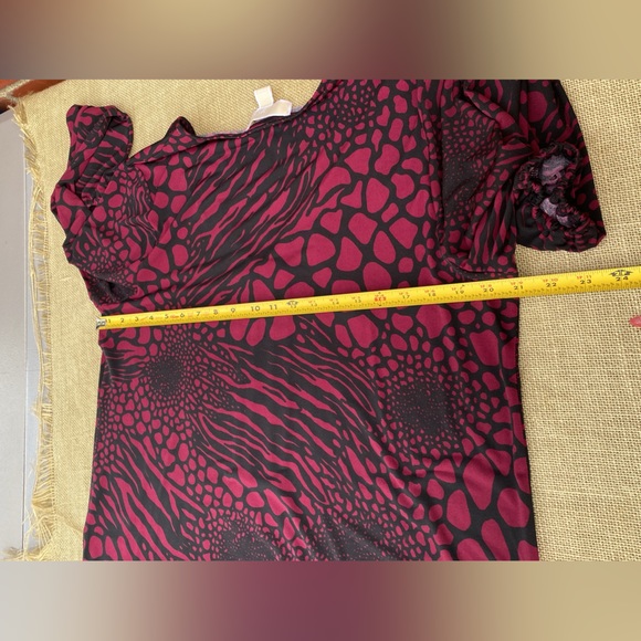 Michael Kors |  Animal print | red and black | cute top size L   ( Mk 15) - Picture 7 of 17